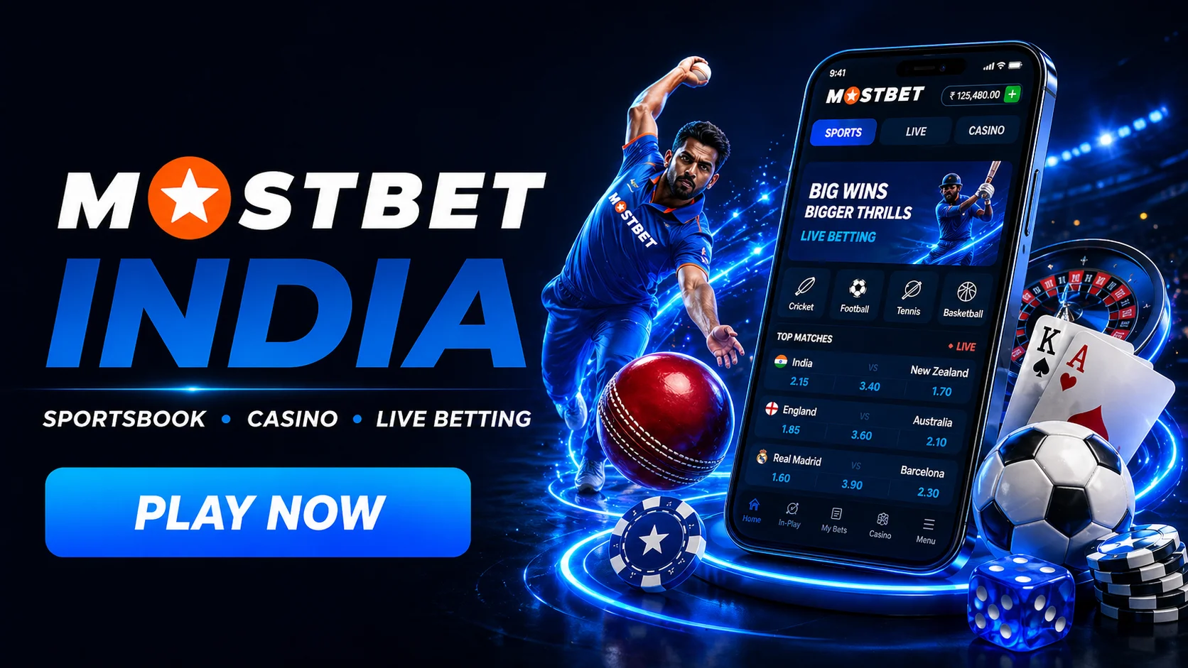 Mostbet India casino and sports betting